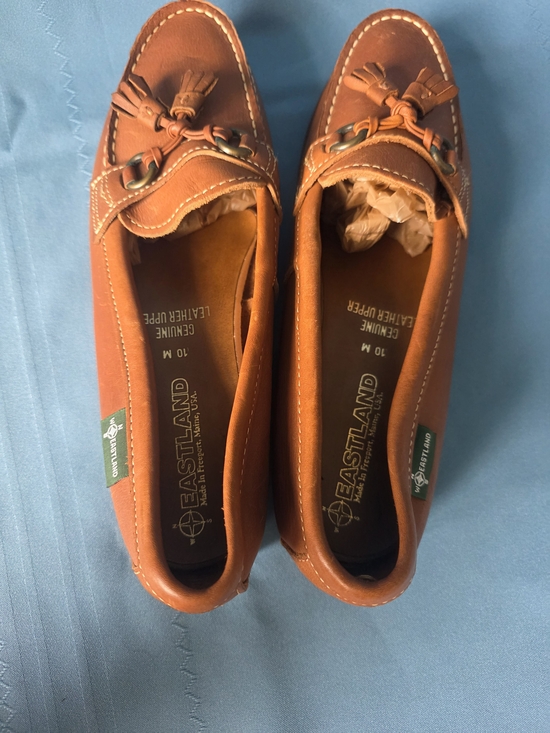 Eastland Men’s Leather Tassel Loafers Brown 10M NWOT Made in USA main image 2